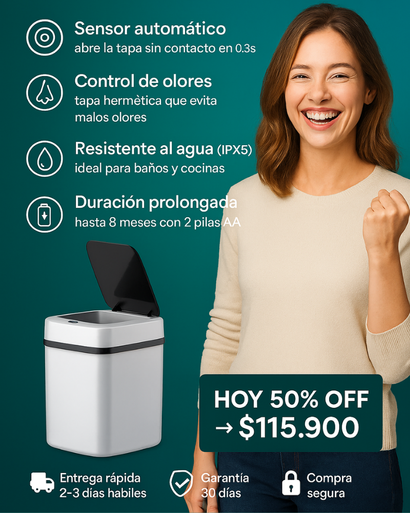 SENSOR TRASH BOX™| Basurero Inteligente Automático