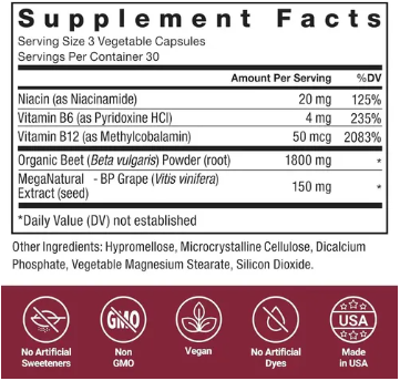 Beetroot Rosabella™| Cápsulas 1300 mg