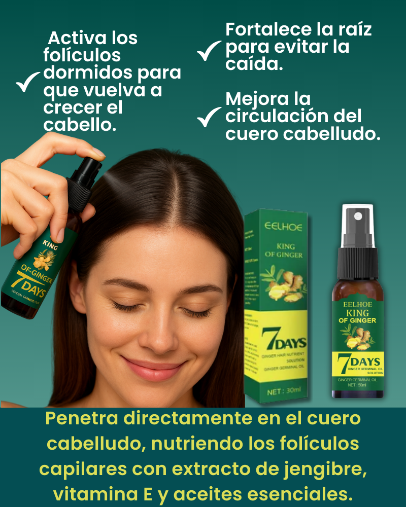King of Ginger– Crece Cabello 7 Días